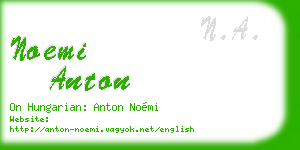 noemi anton business card